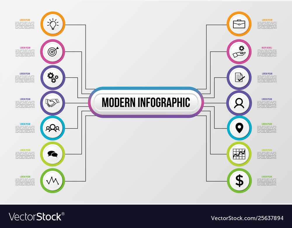 Infographic design template with options steps