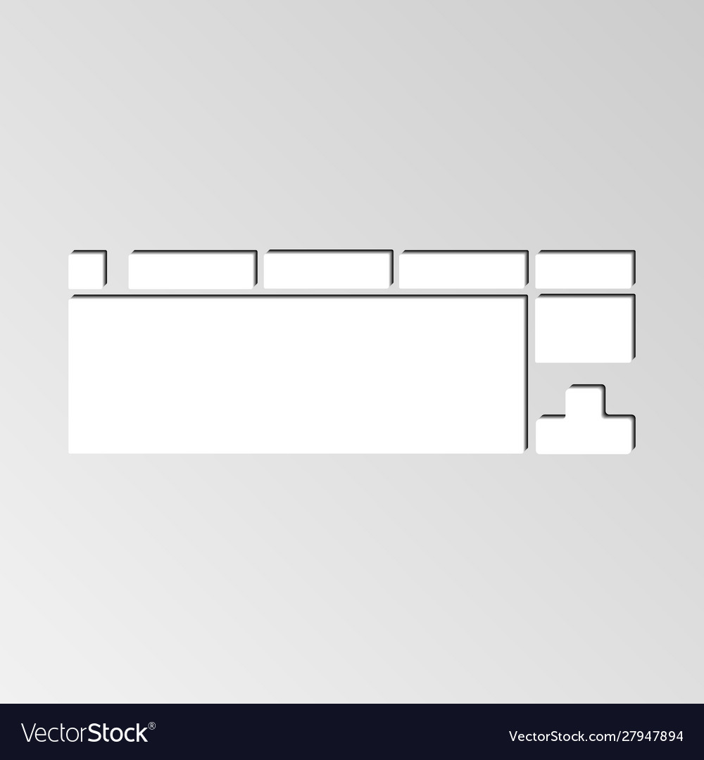 Keyboard icon computer linear outline sign