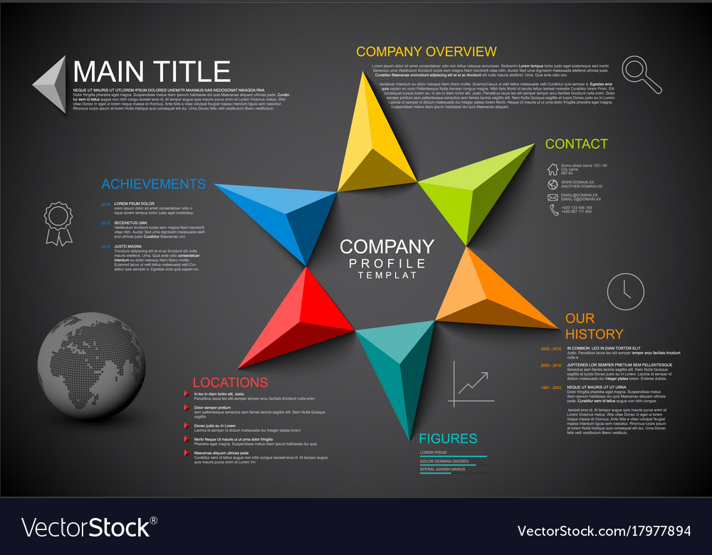 Modern Company Overview Infographic Template