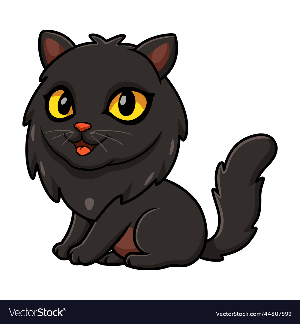 Premium Vector  Persian cat icon feline breed funny pet