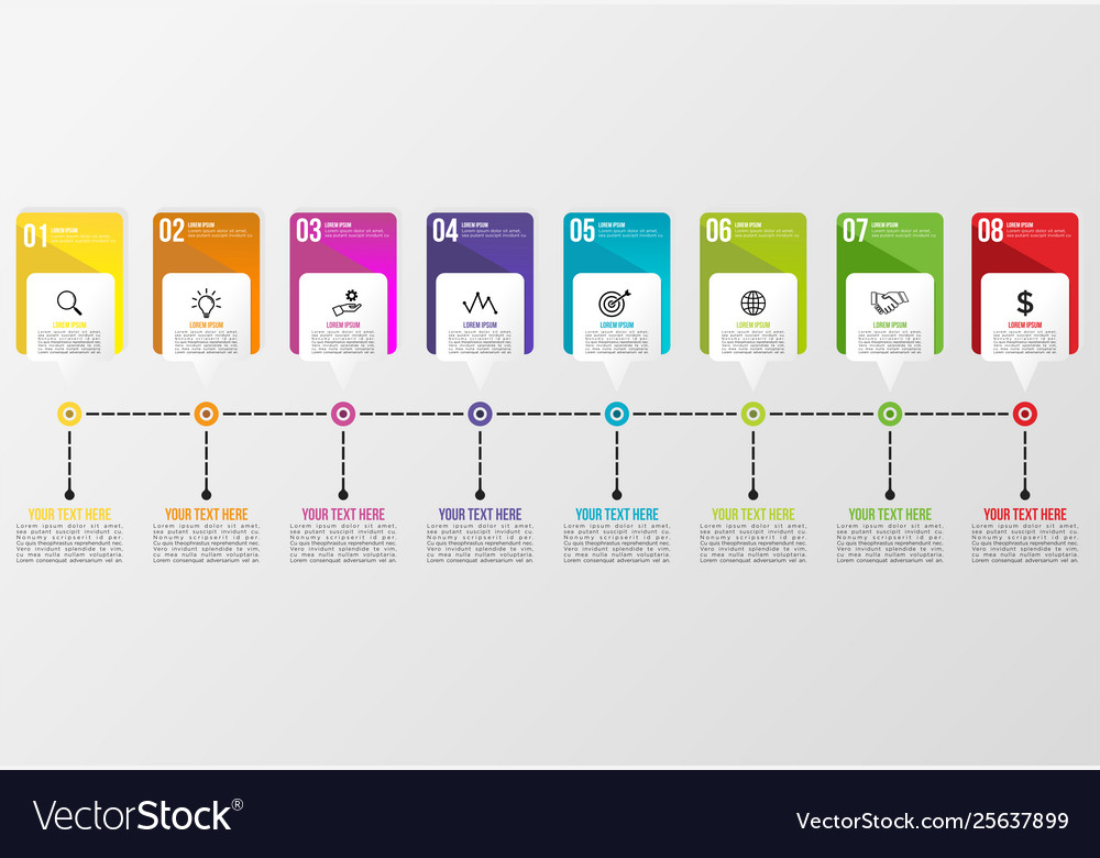 Infographic design template with options steps