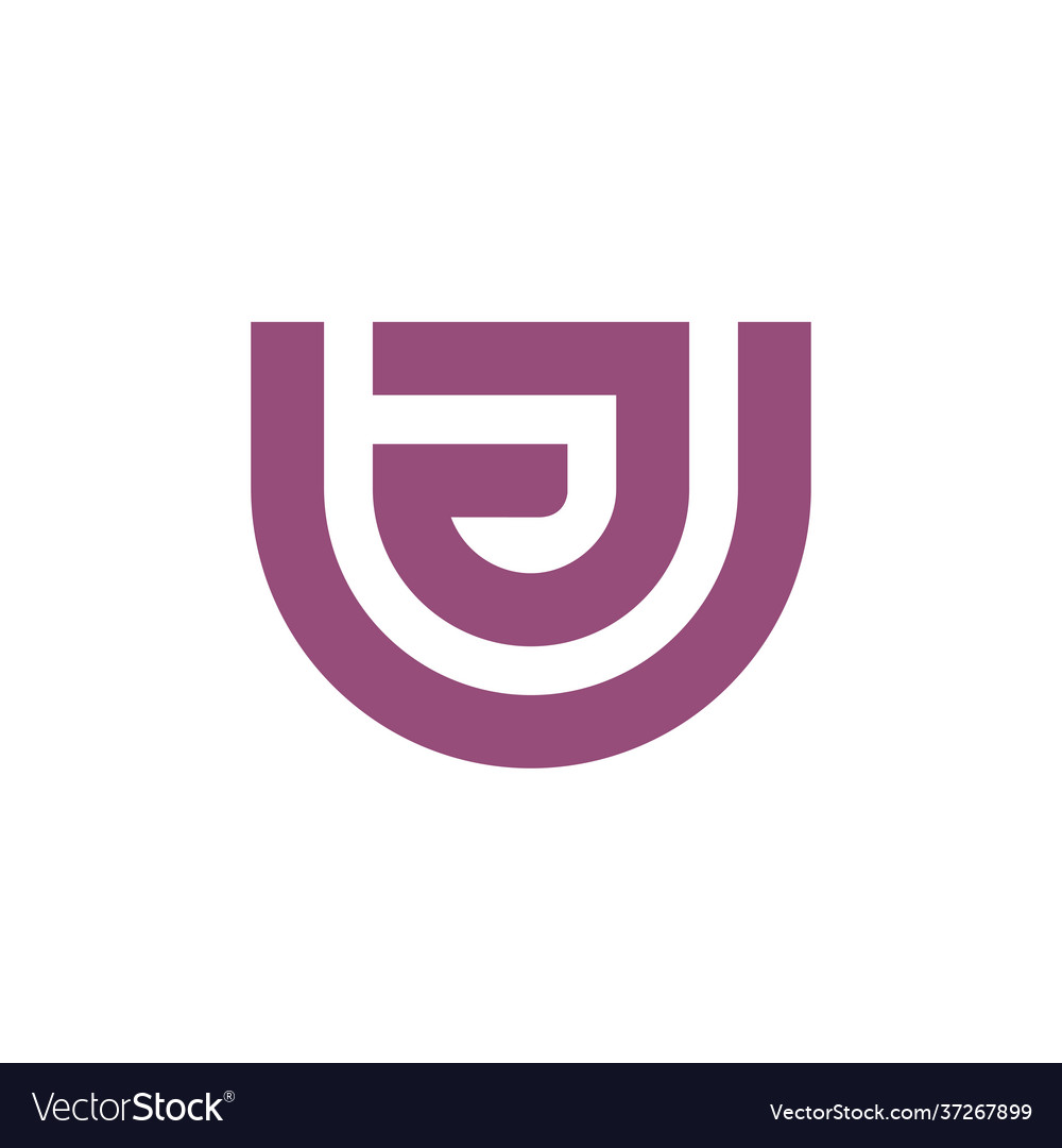 Initial letter ua or au logo design template