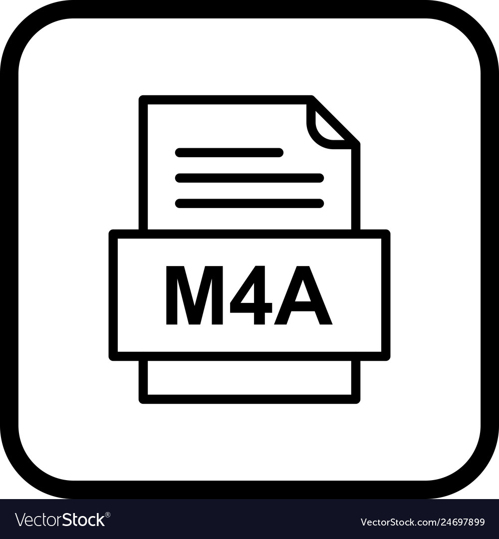 M4a file document icon