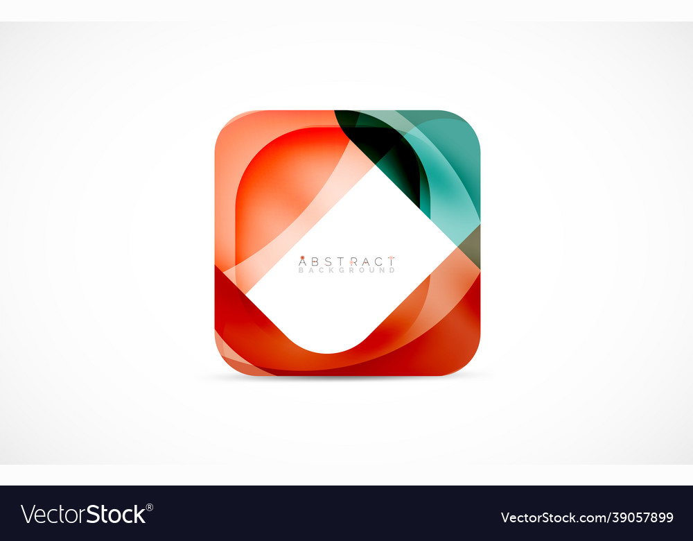 Minimal background abstract square shape vector image Minimal background abstract square shape