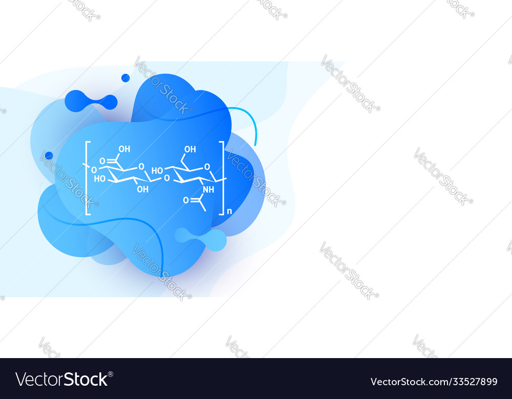 Molecular structure hyaluronic acid