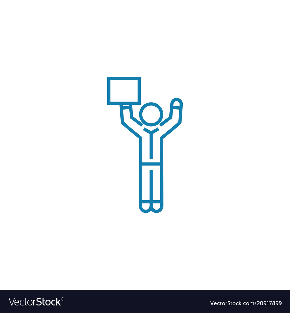 Ready solution linear icon concept vector image Ready solution linear icon concept