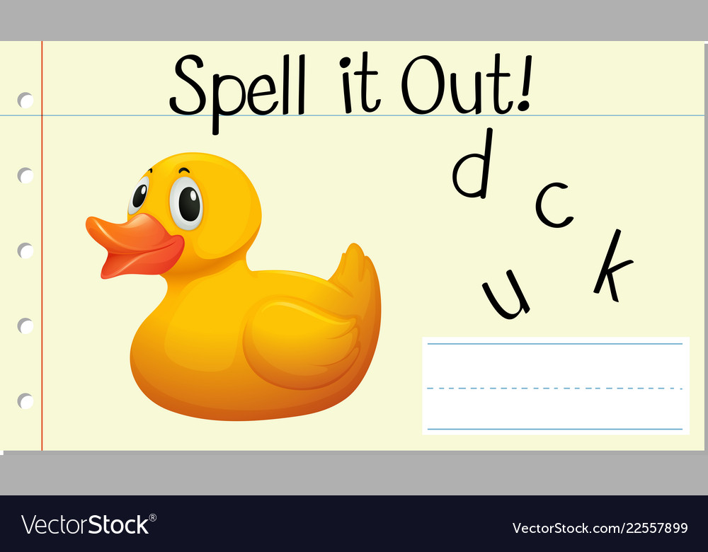 Spell english word ducl