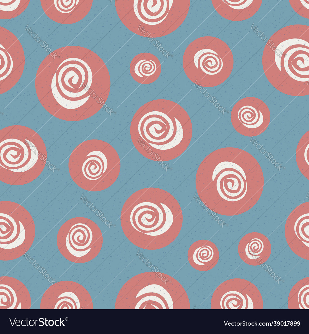 Swirl seamless repeat pattern print vector image Swirl seamless repeat pattern print