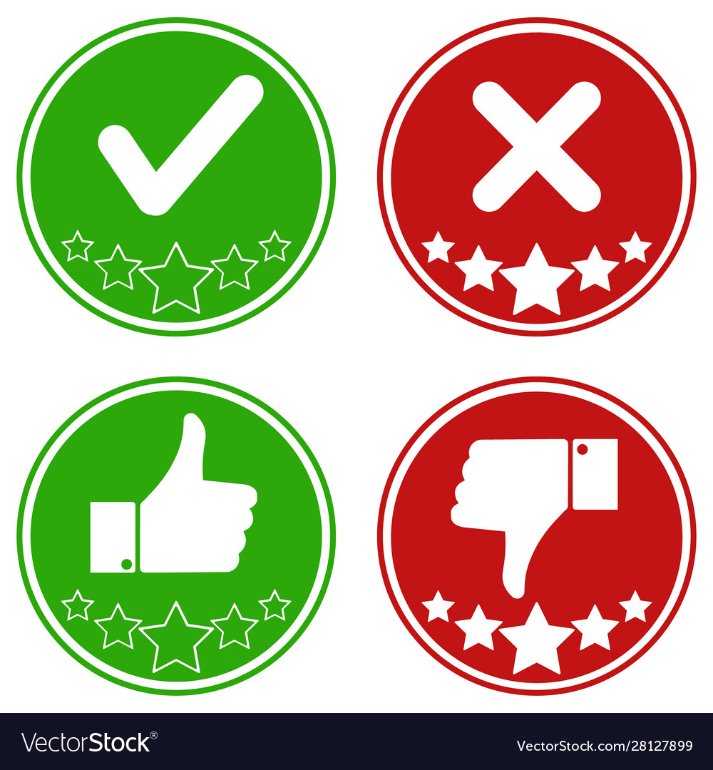 Thumb up icon with check mark down Royalty Free Vector Image