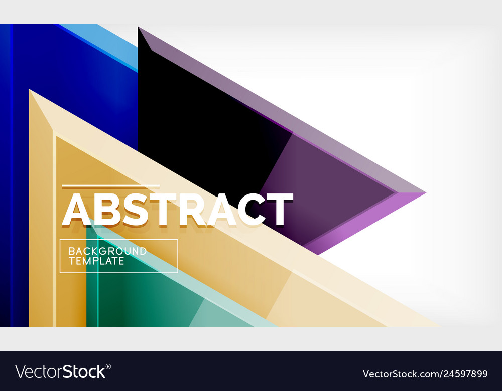 Triangular low poly background design vector image Triangular low poly background design