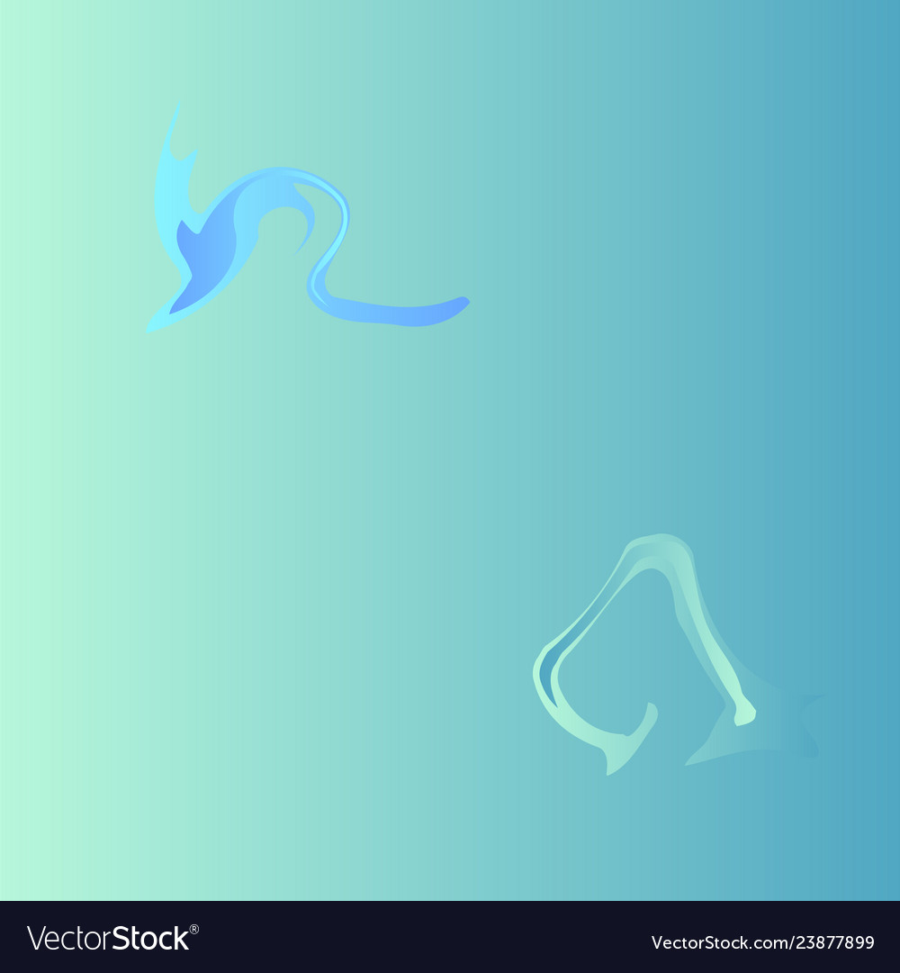 Turquoise gradient background with abstract Vector Image