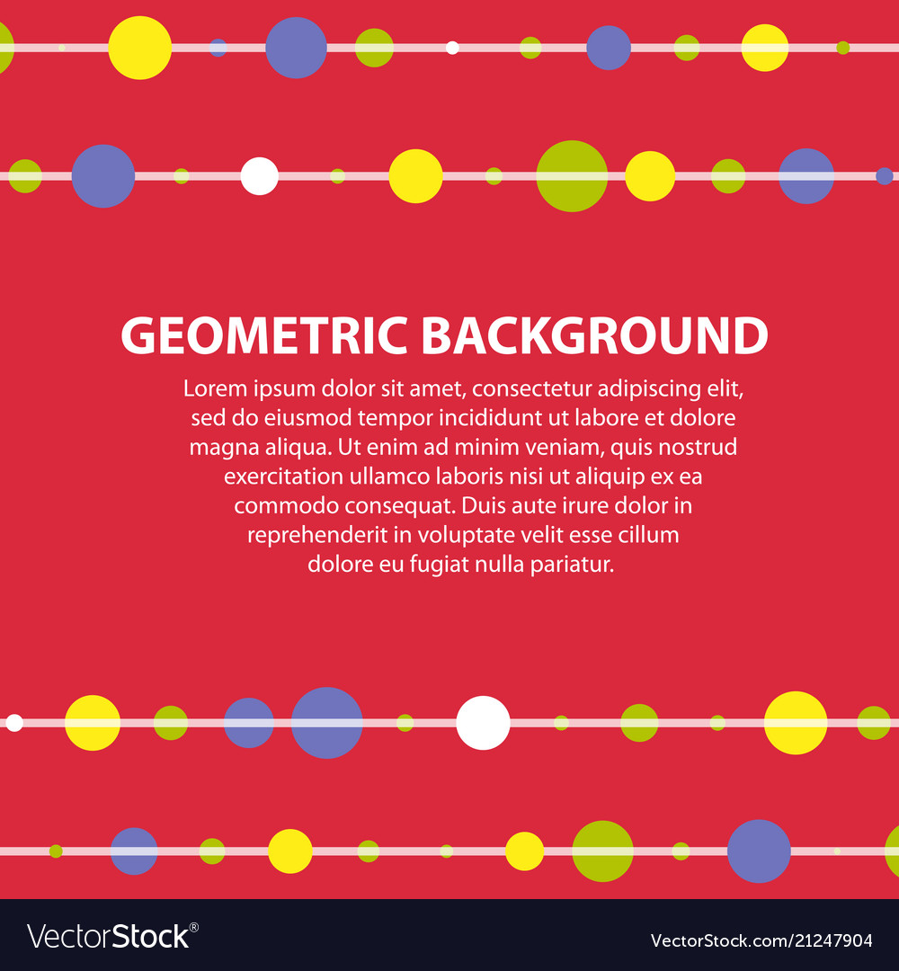 Abstract geometric pattern and background vector image Abstract geometric pattern and background