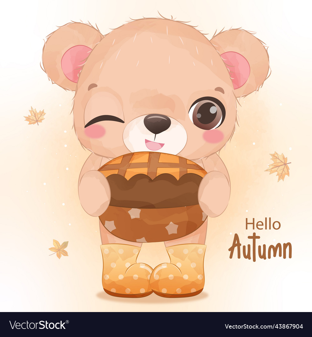 Autumn series little bear