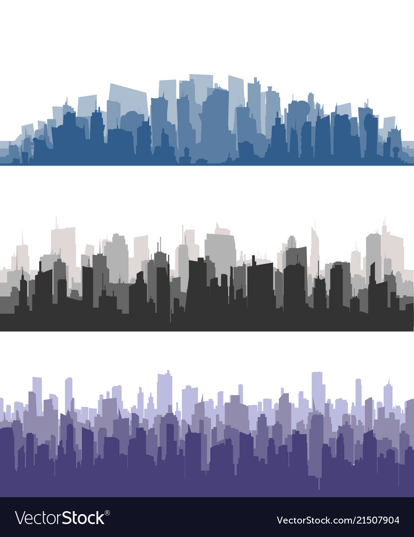 City skylinecity building silhouette cityscape vector image City skylinecity building silhouette cityscape
