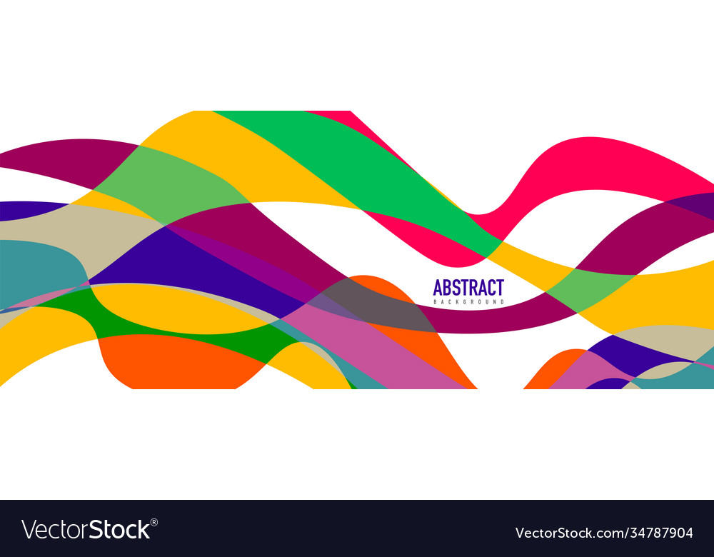 Fluid wave colorful abstract background dynamic vector image Fluid wave colorful abstract background dynamic