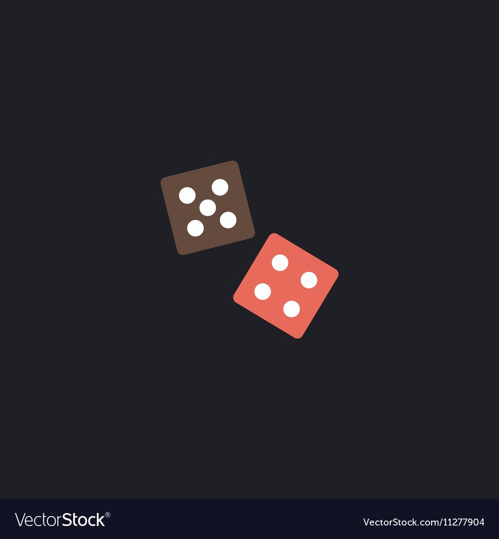Game dice computer symbol