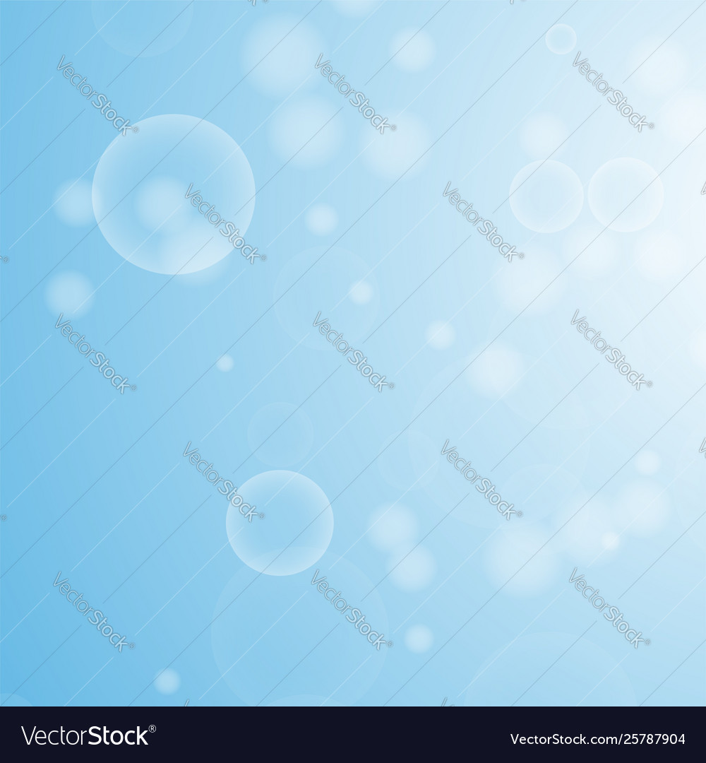 Light blue abstract background with a bokeh