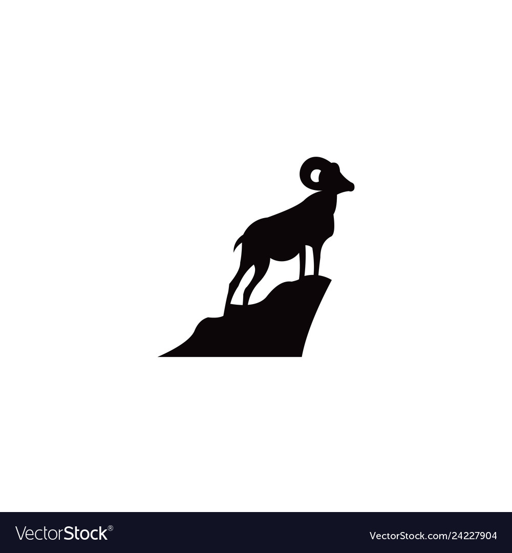 Mountain Goat Silhouette