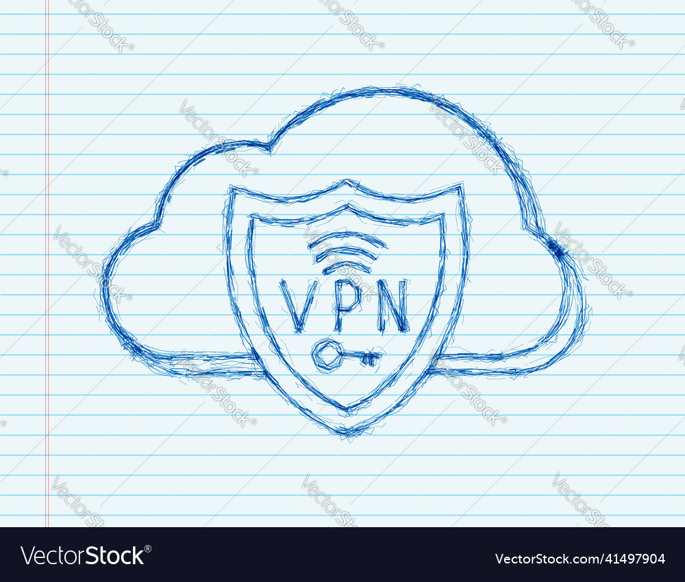 Secure vpn connection concept virtual private