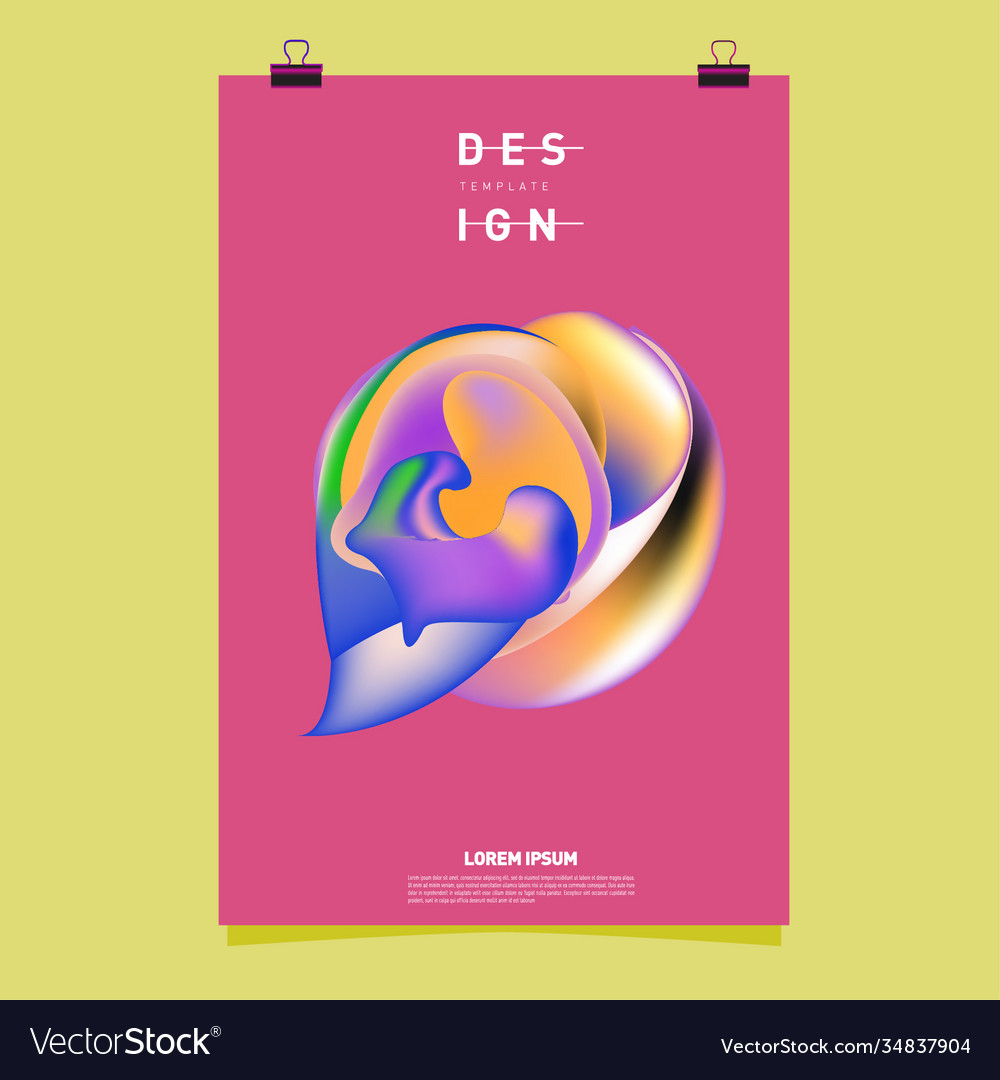 Simple abstract colorful fluid background