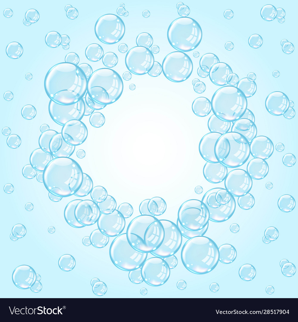 Transparent soap bubbles Royalty Free Vector Image