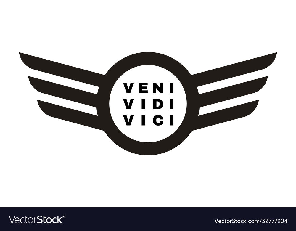 Veni Vidi Vici Latin Phrase Translation: vetor stock (livre de direitos)  1032830764