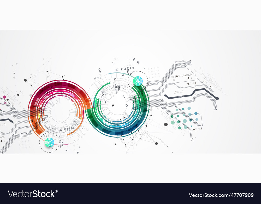 Abstract background with plexus effect scientific Vector Image