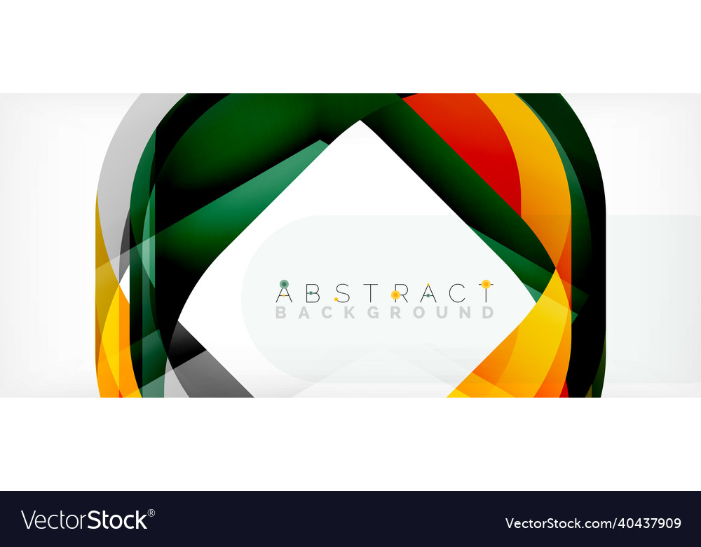 Abstract square shape with overlapping waves Vector Image Abstract square shape with overlapping waves