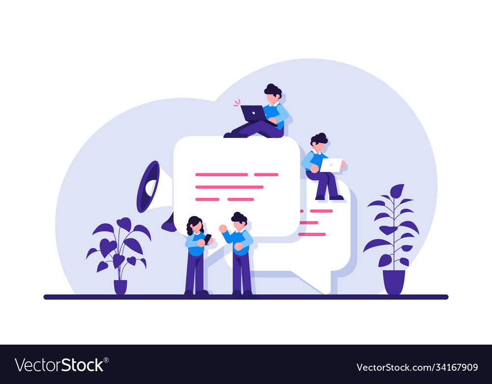 Chat easily speech bubbles for comment and reply vector image Chat easily speech bubbles for comment and reply