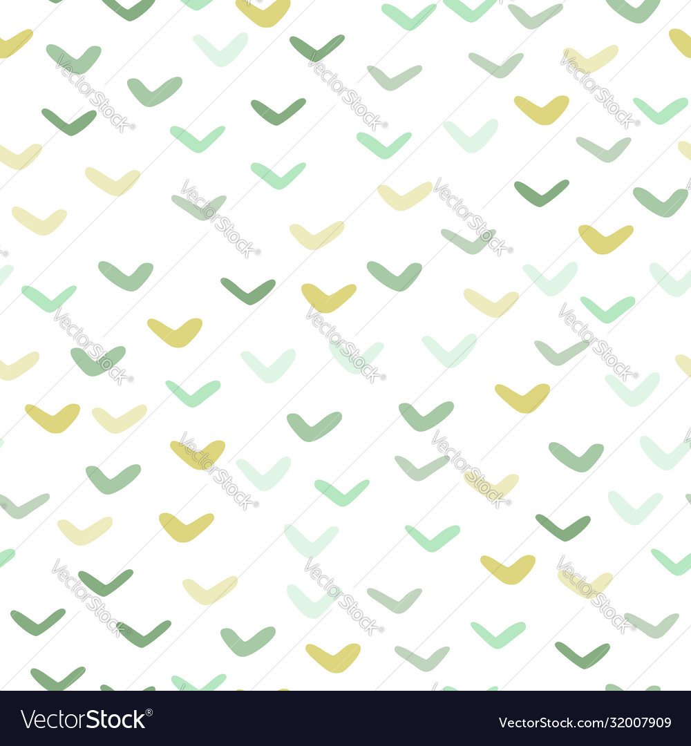 Check marks seamless pattern isolated in white
