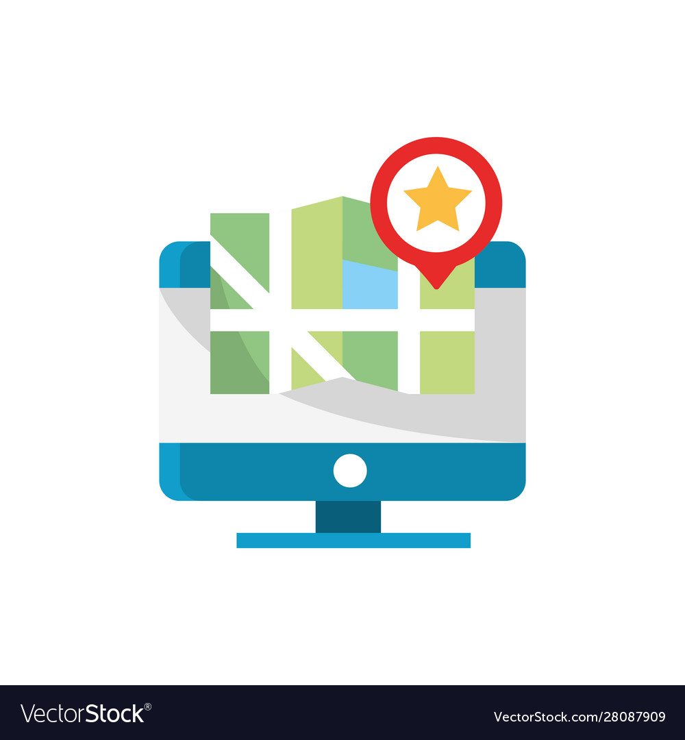 Computer map location favourite pointer gps