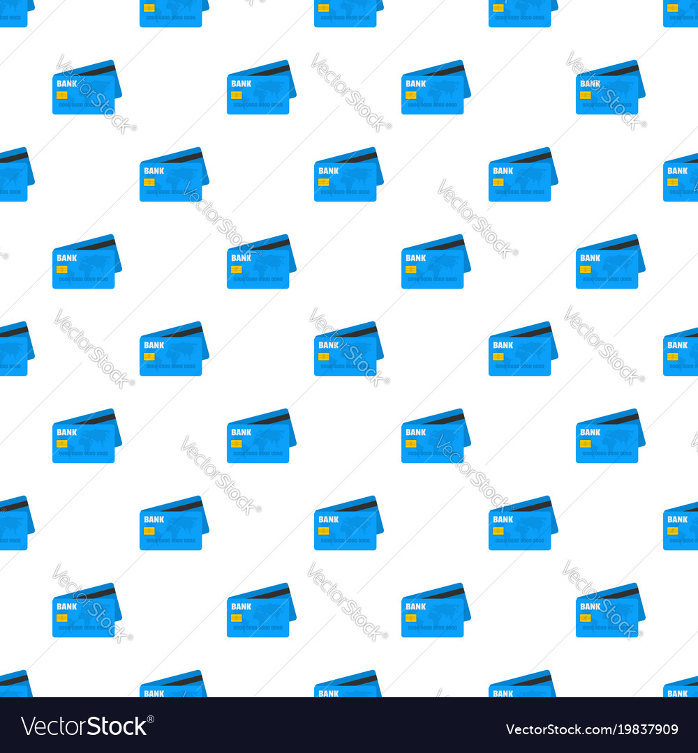 Credit card pattern seamless Royalty Free Vector Image