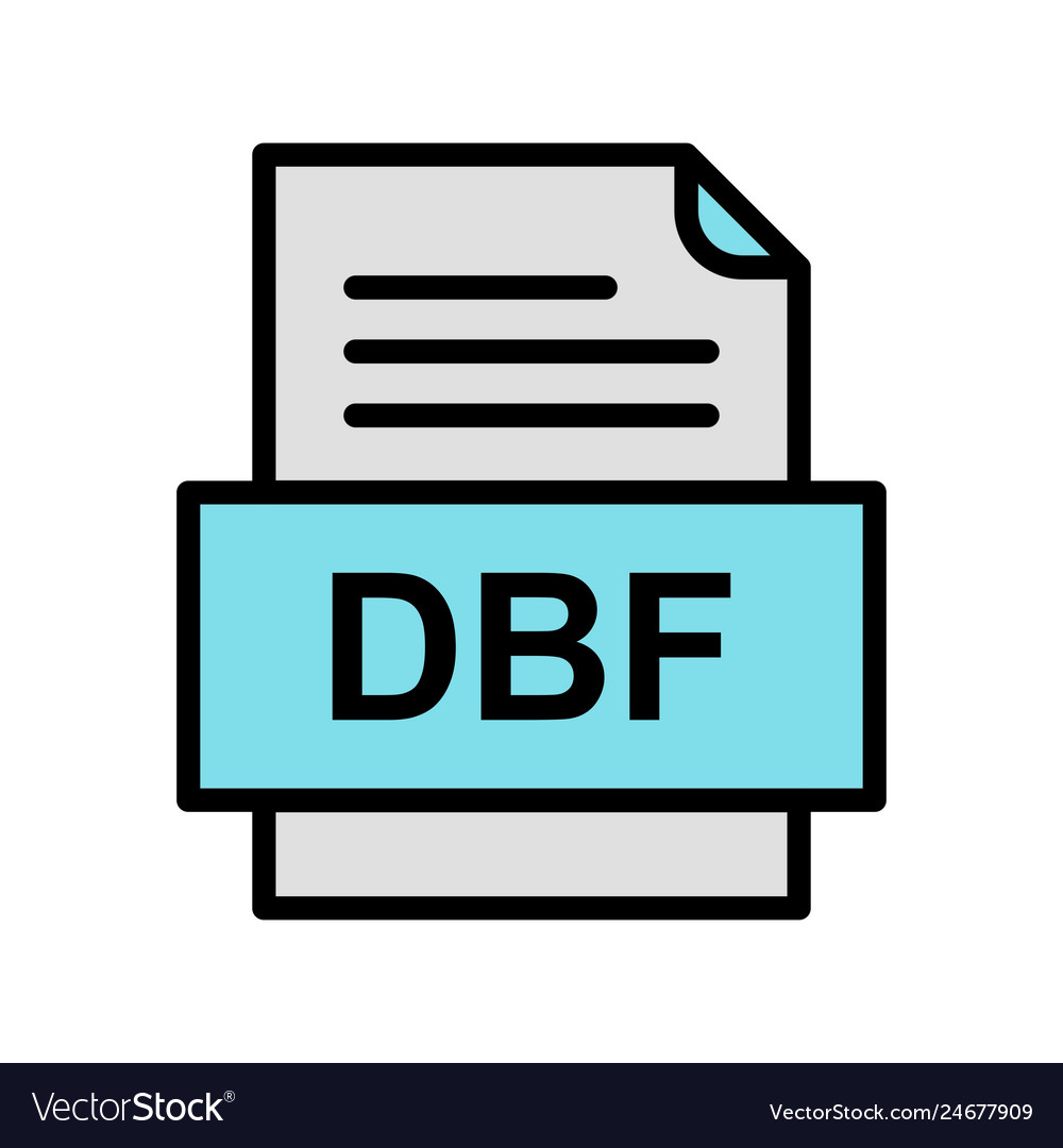 Dbf file document icon