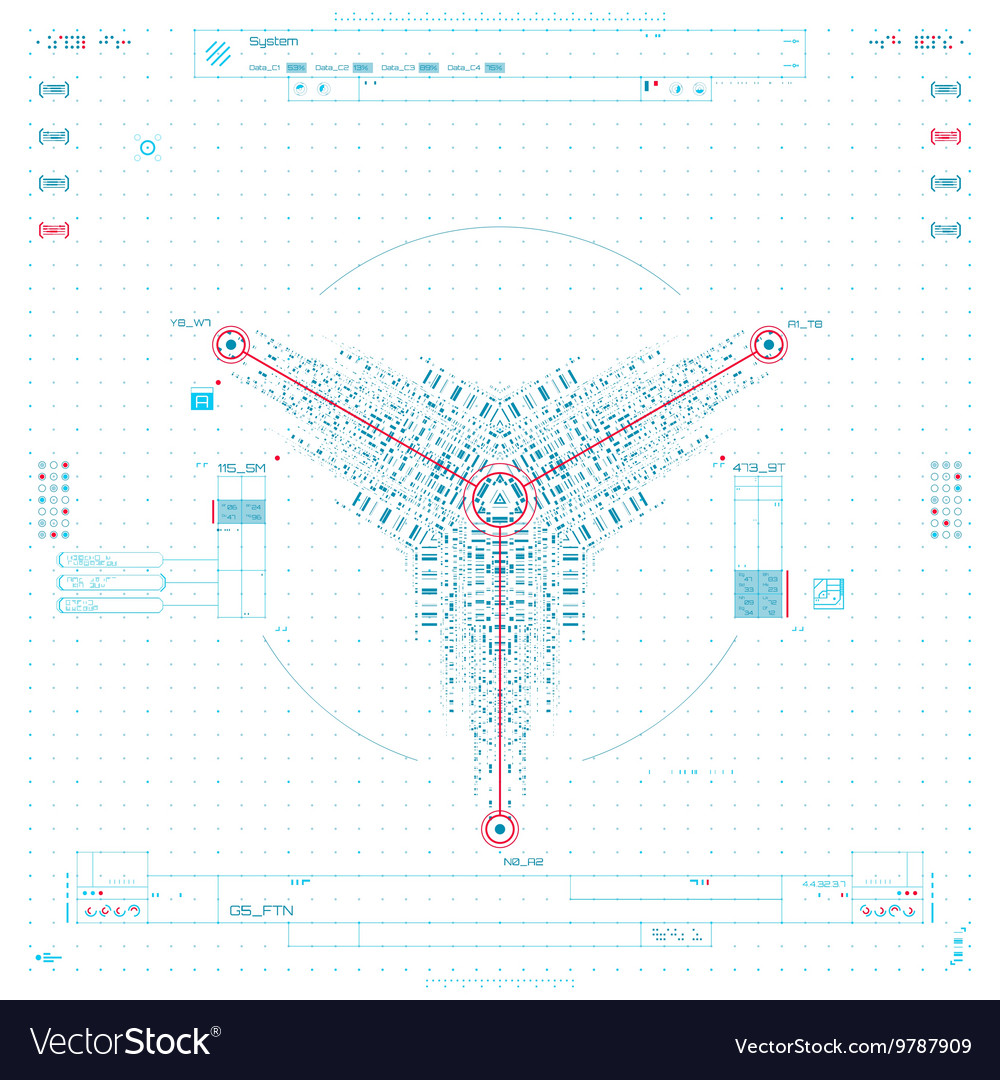 Futuristic graphic user interface