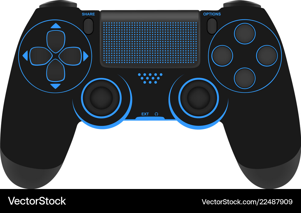Gamepad for a console game Royalty Free Vector Image
