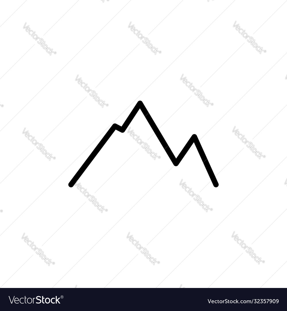 Mountain line graphic design