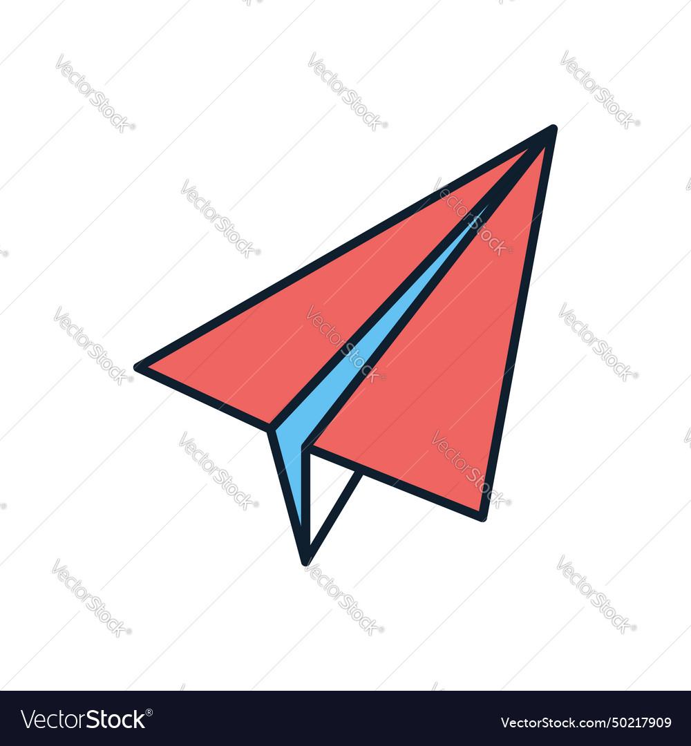 Paper airplane related icon