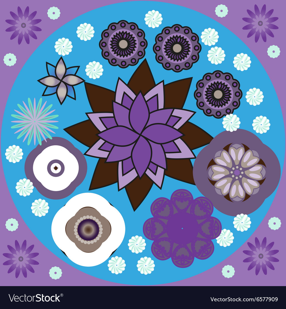 Seamless digital background pattern of various