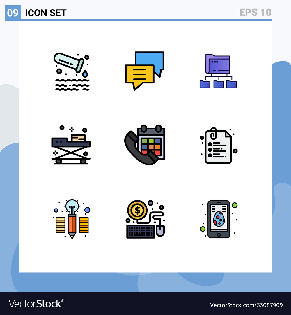 Set 9 modern ui icons symbols signs