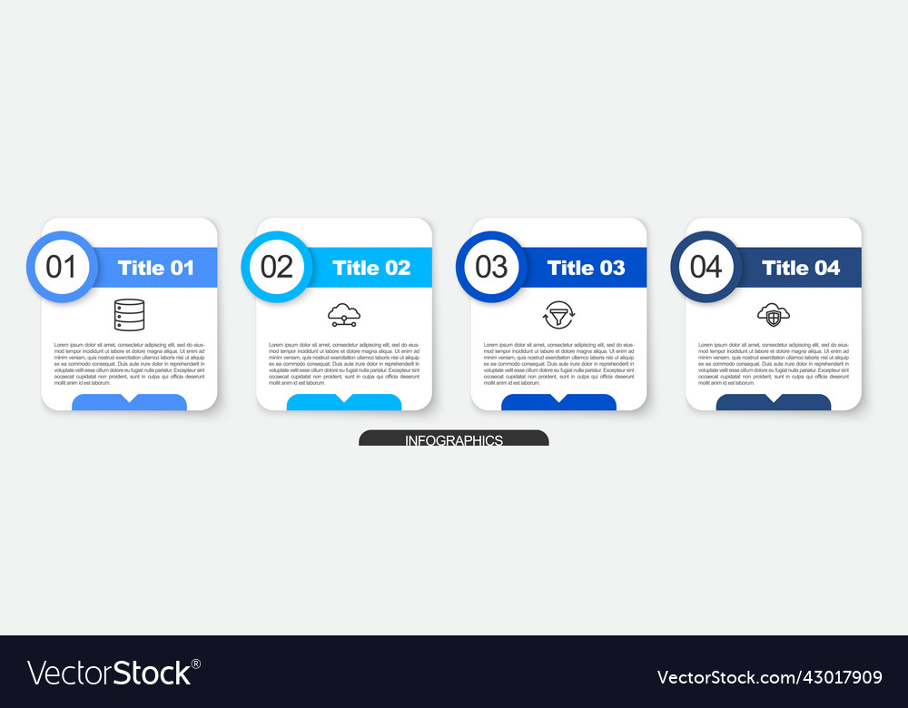 Set line server network cloud connection sales Vector Image Set line server network cloud connection sales