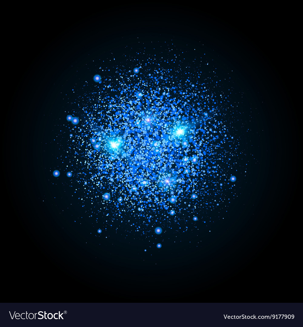 Shiny particles shape sparkling background