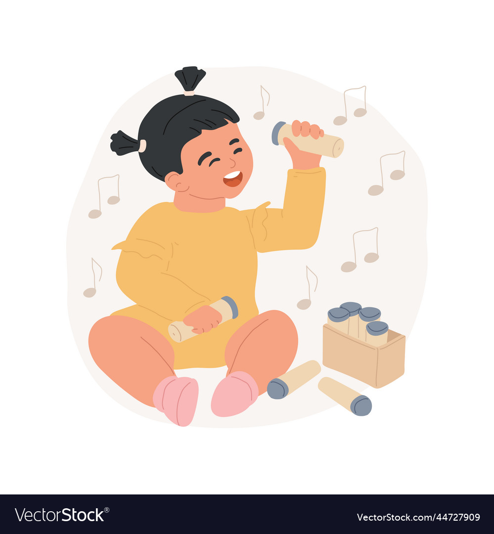 Sound cylinders isolated cartoon