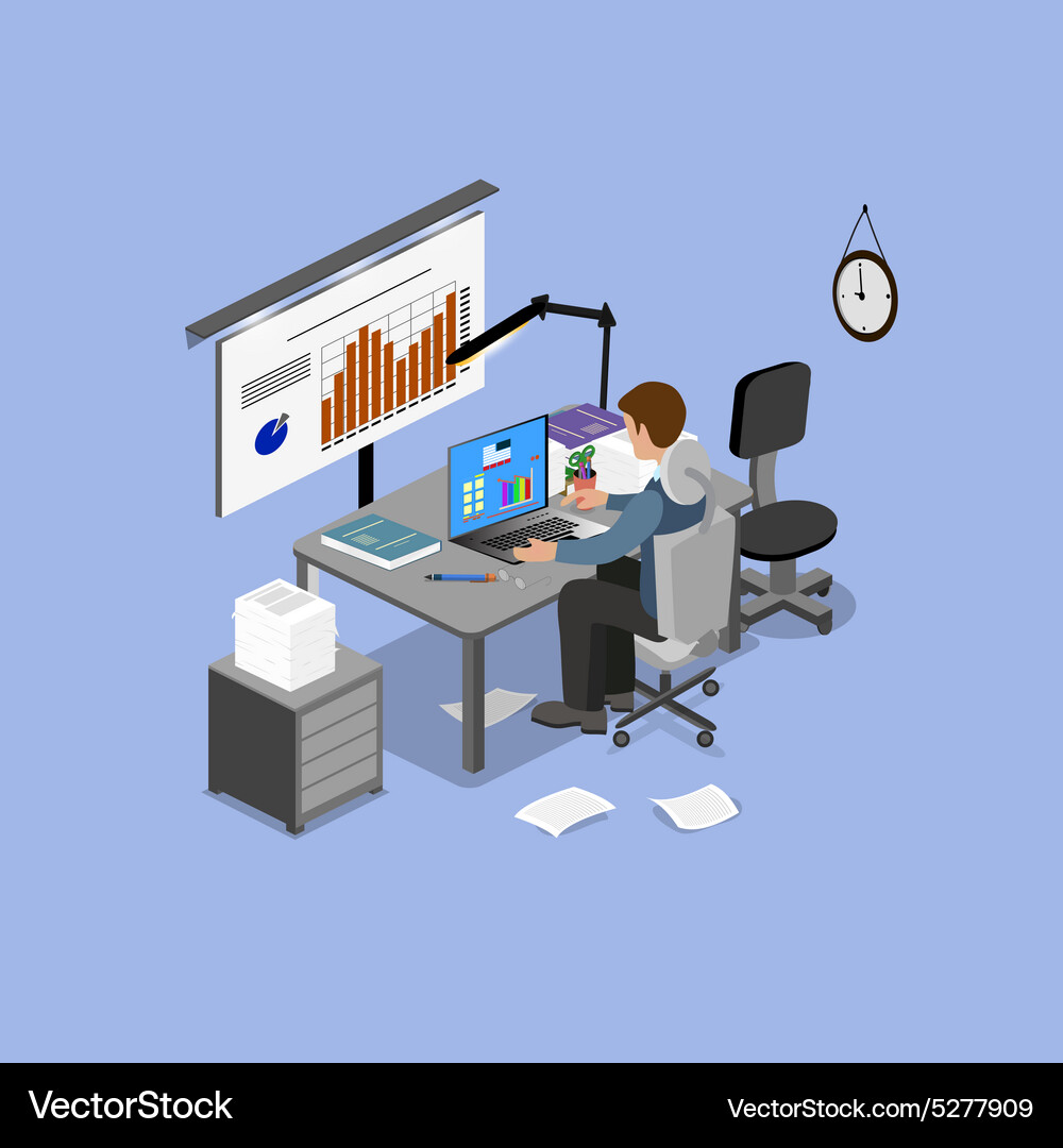 Teamwork & Office Collaboration Royalty Free Vector