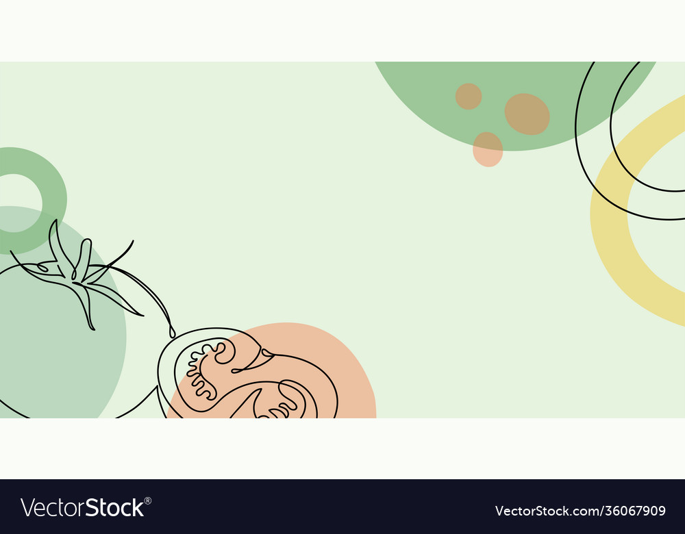 Tomatoes in a hand drawn linear style