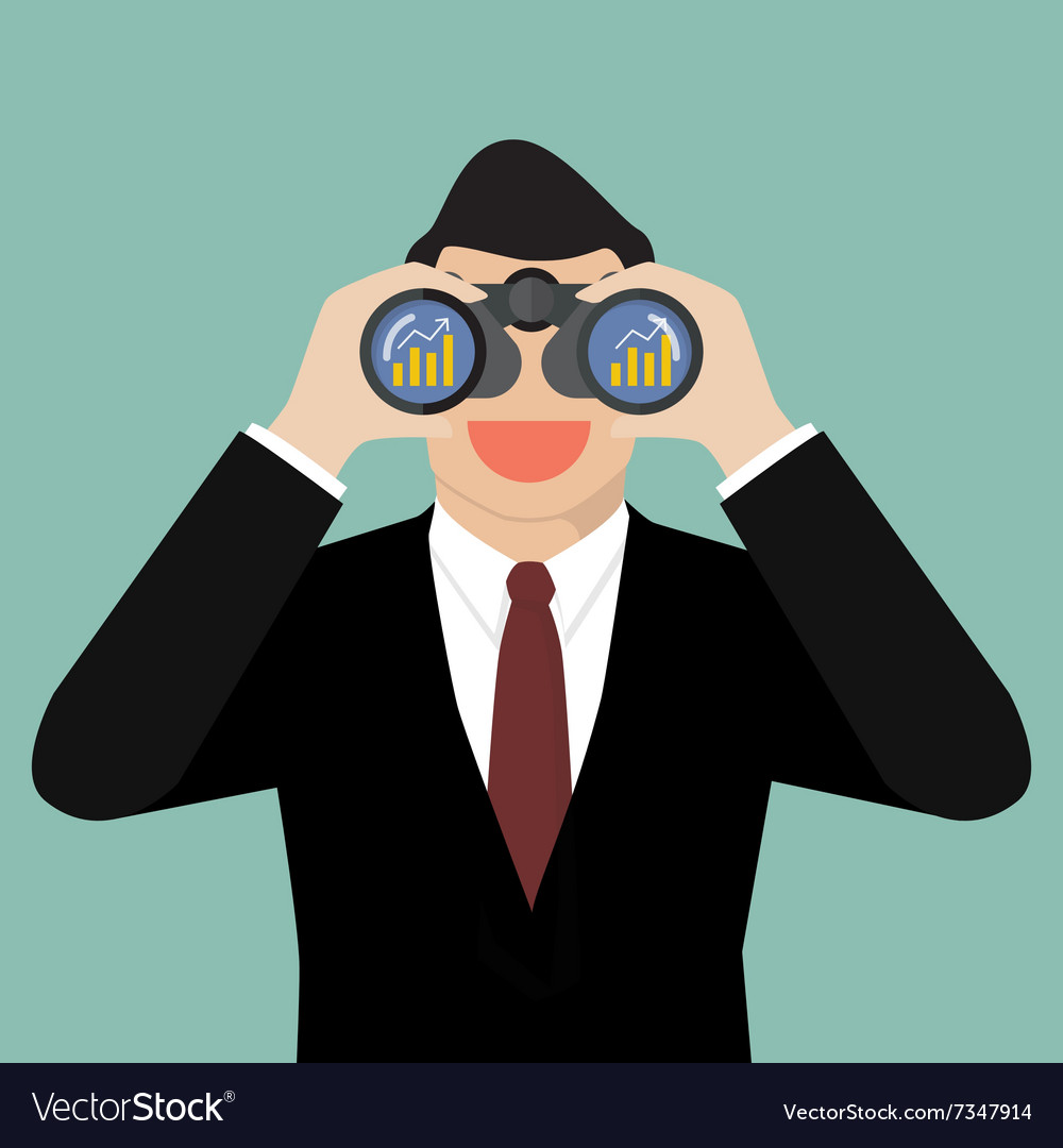 looking with binoculars