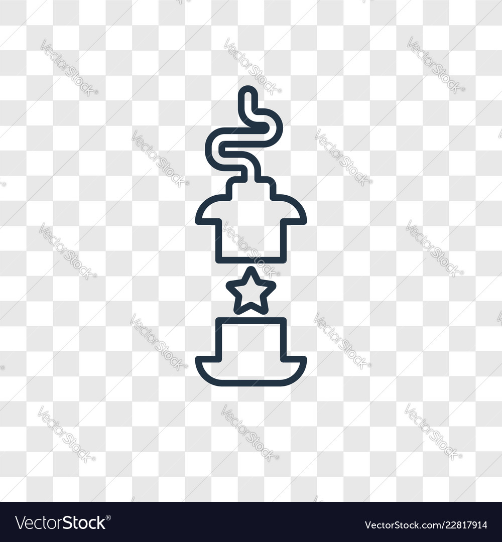 Cracker concept linear icon isolated