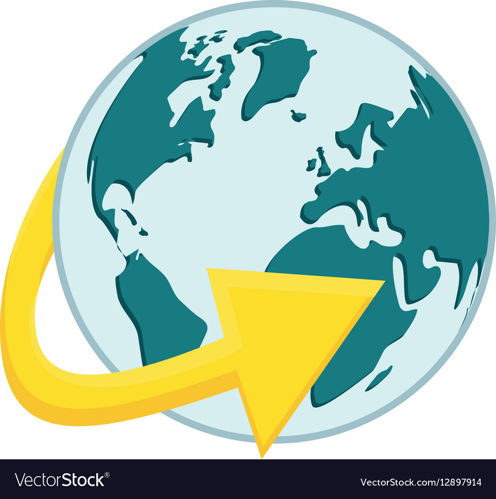 Globe connections network image design