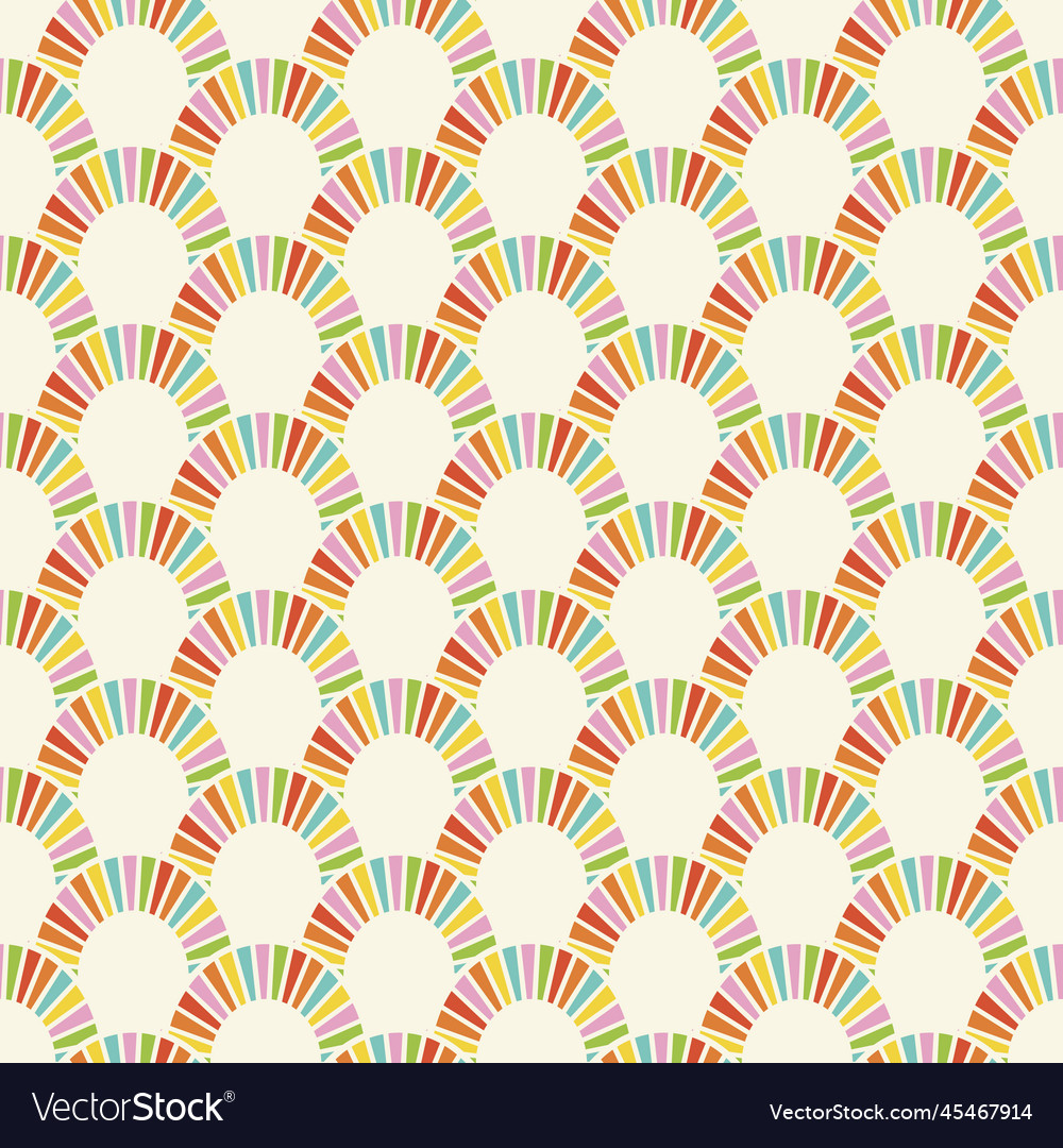 Mosaic rainbow scale seamless repeat pattern vector image Mosaic rainbow scale seamless repeat pattern