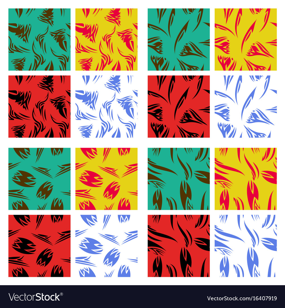 Assembly of patterns in striped style