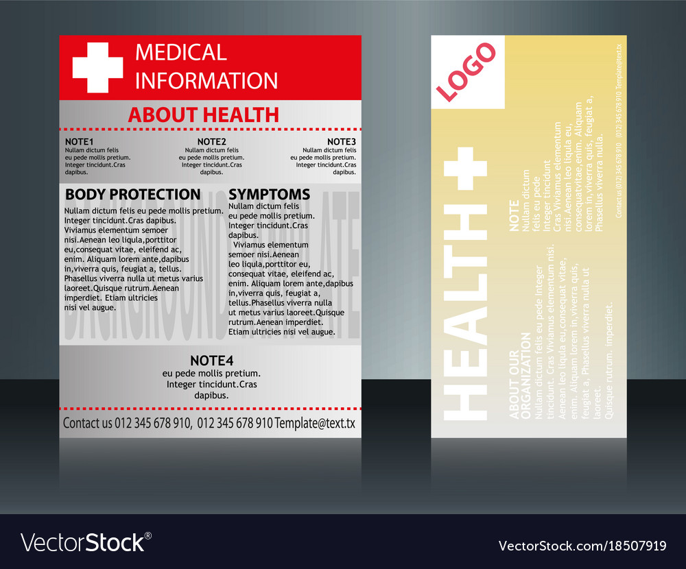 Collection of 2 abstract medical business cards